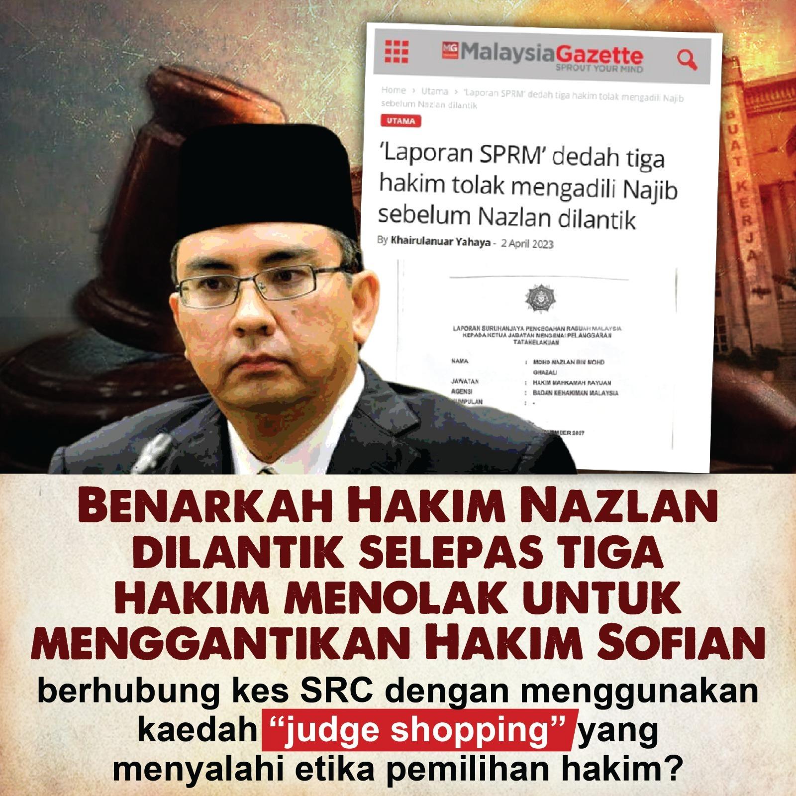 Adakah Hakim Nazlan Dipilih Secara Manual Dan Secara Khusus Untuk