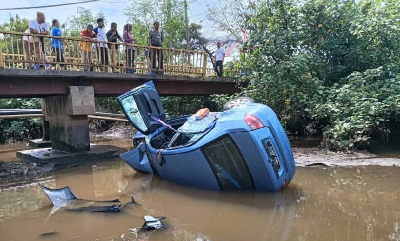 Suami wanita maut kereta dipandu terbabas dalam sungai meninggal dunia di hospital