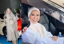 Gelagat Aina Abdul Belanja Bunyi Hon Kereta Baru Buat Peminatnya [VIDEO]