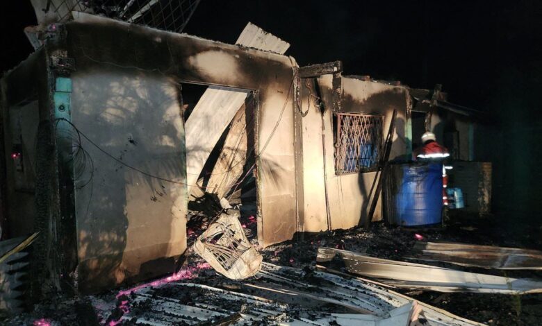 Warga emas tinggal seorang diri ditemui rentung