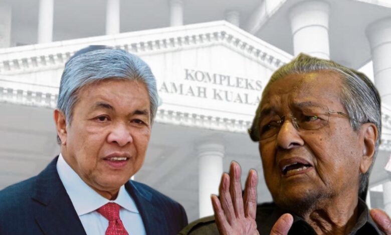 Bicara saman Ahmad Zahid ditangguh, Tun M cuti sakit