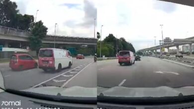 [VIDEO] Pemandu kereta merah langgar lari motosikal diburu