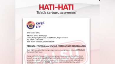 Scammer guna kepala surat KWSP tipu mangsa