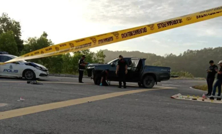 Polis lepas 7 tembakan, buru 4 lelaki rempuh kenderaan polis