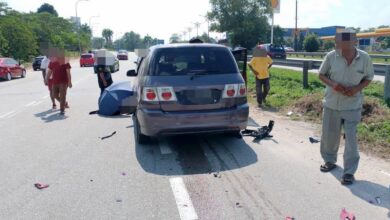 Wanita maut, motosikal dilanggar kereta dipandu warga asing