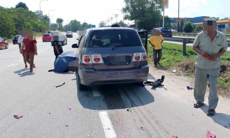 Wanita maut, motosikal dilanggar kereta dipandu warga asing