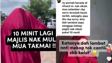 ’10 minit majlis nak mula, jurusolek masih tak muncul’