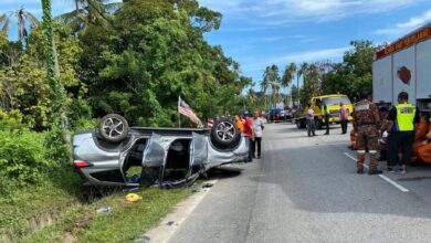 Kanak-kanak 11 tahun maut nahas empat kenderaan