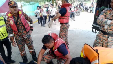 Wanita dihanyutkan arus deras kepala air di Sungai Sedim ditemukan lemas