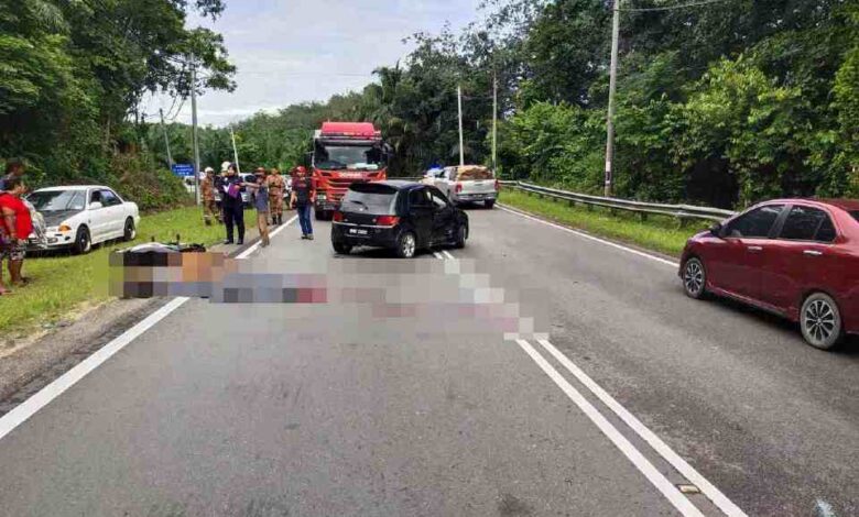 Hajat balik rumah tak kesampaian, dua beranak maut dilanggar kereta
