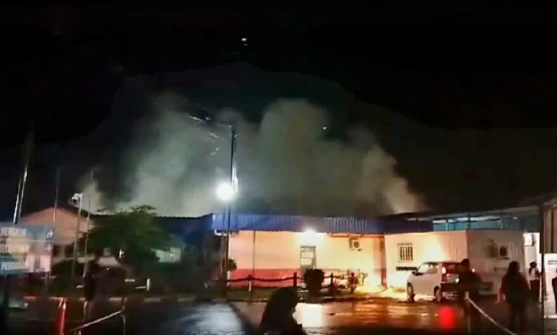 Hospital Papar, Sabah terbakar