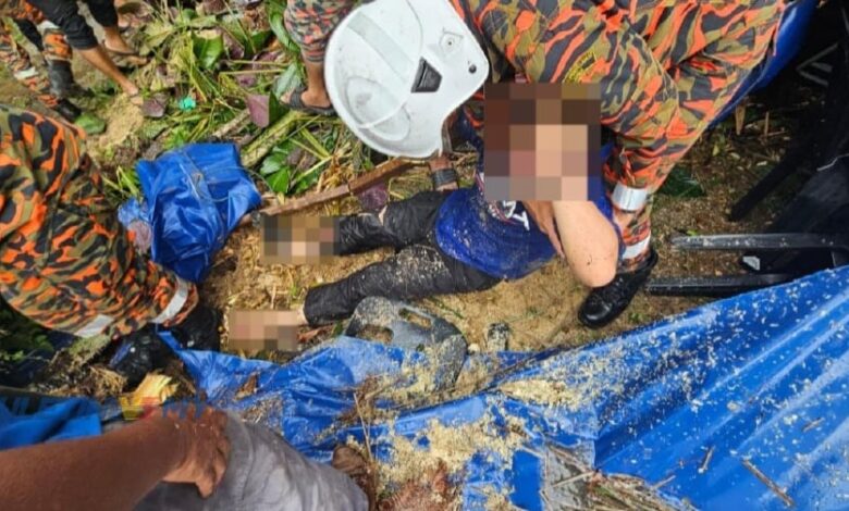 Khemah dihempap pokok kelapa sawit: Remaja patah kaki, 2 cedera
