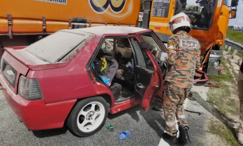 Kanak-kanak maut kemalangan angkara pemandu treler terlelap sejenak