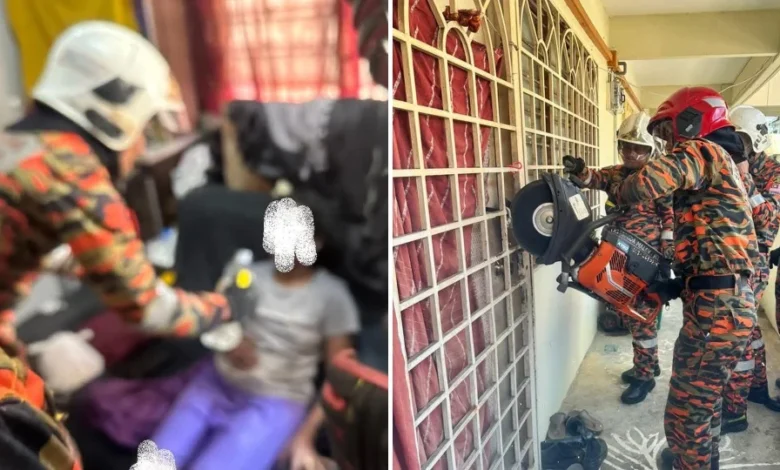 Bomba selamatkan wanita cuba terjun tingkat 4