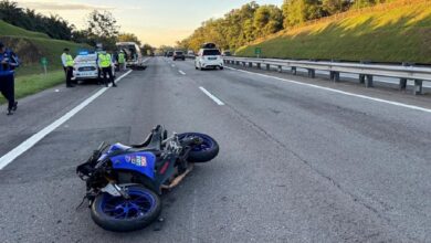 Pekerja kilang terbabas sendiri, maut dilanggar motosikal lain