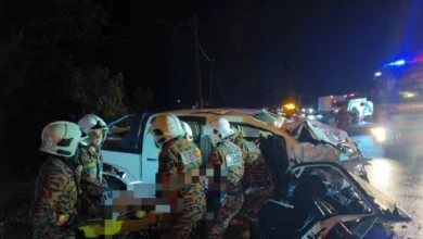 1 maut, 3 cedera nahas dua kenderaan di Jalan Kelawat