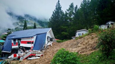 Homestay ranap akibat tanah runtuh di Kundasang