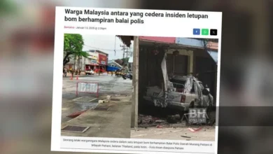 Letupan bom di Pattani: Semua agensi keselamatan diarah tingkat usaha jejaki suspek