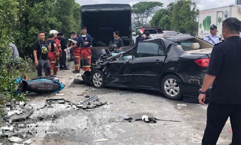 5 maut kemalangan dirempuh kereta dipandu remaja 16 tahun