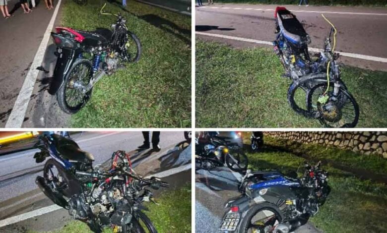 Dua pelajar maut, motosikal bertembung