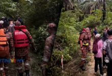 11 termasuk kanak-kanak cemas terkandas arus deras di Lata Perangin