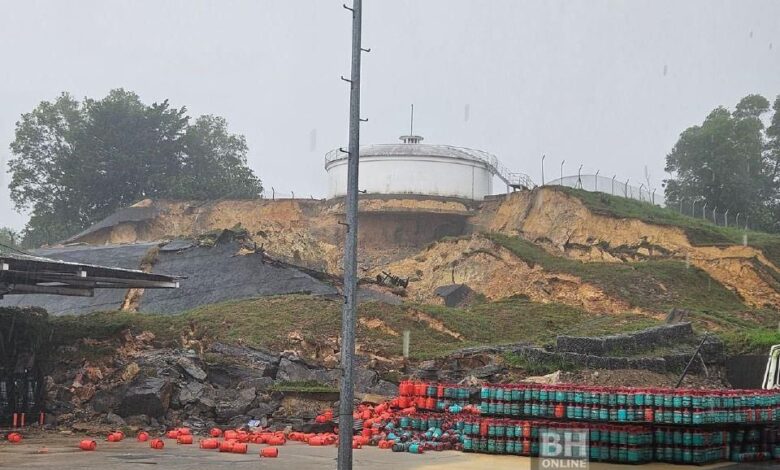 Tanah runtuh jejaskan paip gas di Bintulu