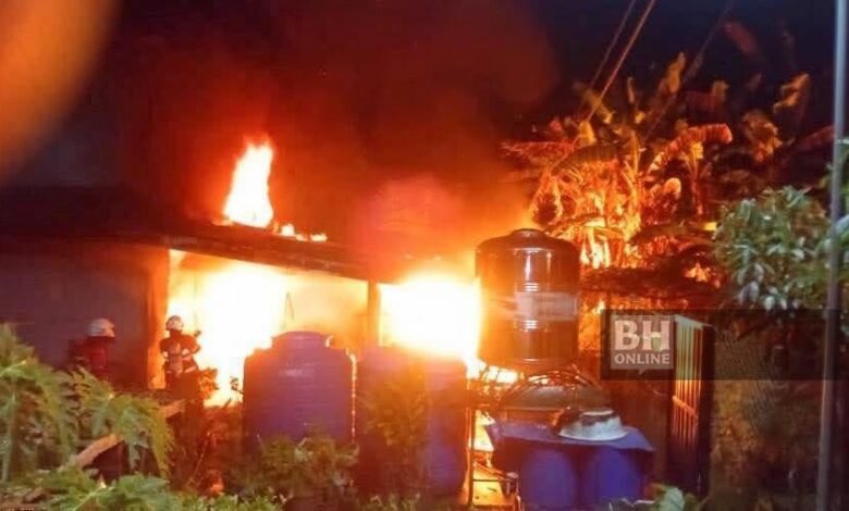 Tiga sekeluarga maut bersama dalam kebakaran tengah malam tadi
