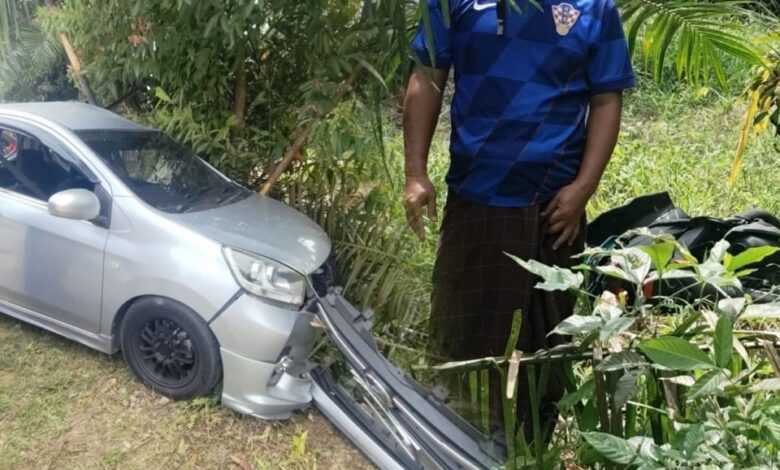 Dua beranak maut motosikal ditunggang dirempuh kereta dipandu pelajar