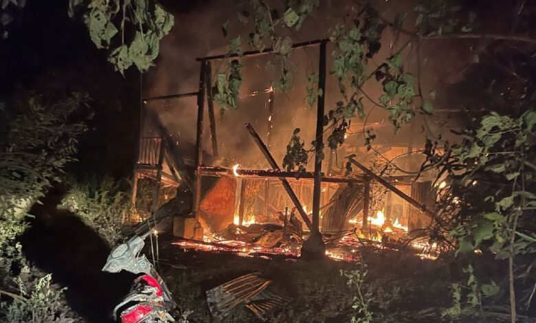 Lelaki rentung gagal selamat diri ketika rumah terbakar