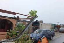 30 rumah di Sekinchan di badai ribut