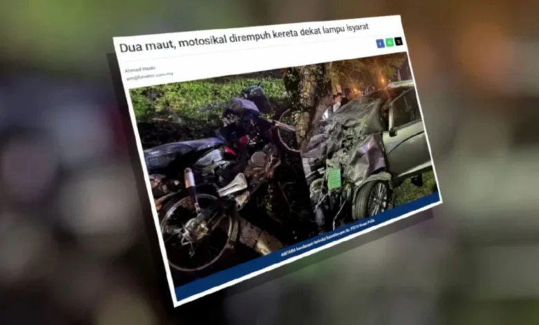 Nahas motosikal dirempuh Honda Jazz, seorang lagi remaja maut