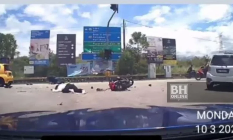 Lagi nahas kereta langgar isyarat lampu merah, rempuh dua motosikal