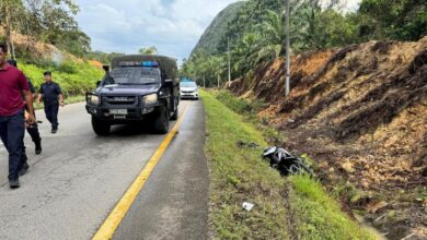 Lelaki maut, motosikal ditunggang bertembung lori