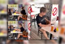 Polis cari lelaki bawa anjing di restoran