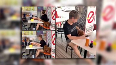 Polis cari lelaki bawa anjing di restoran