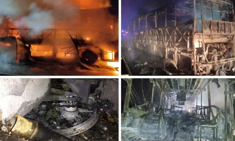 28 penumpang, pemandu terselamat bas ekspres terbakar di Taiping