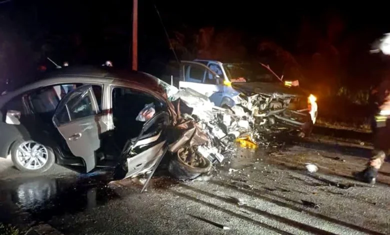 Dua maut, 5 lagi cedera Proton Saga bertembung 4 pacuan roda di Slim River