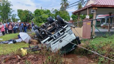 Penunggang basikal maut dihempap lori