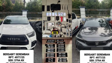 Polis tumpas kumpulan curi kenderaan mewah di beberapa negeri