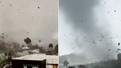Puting beliung hampir 200 kilometer sejam terbangkan apa sahaja