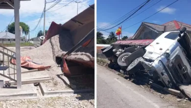 Sand truck smashes into one of Malaysia’s oldest post offices