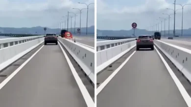 Cops probe woman, 70, for driving on motorbike lane at Penang second bridge