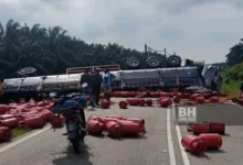 Gagal potong di garisan berkembar, pemandu maut kereta bertembung treler