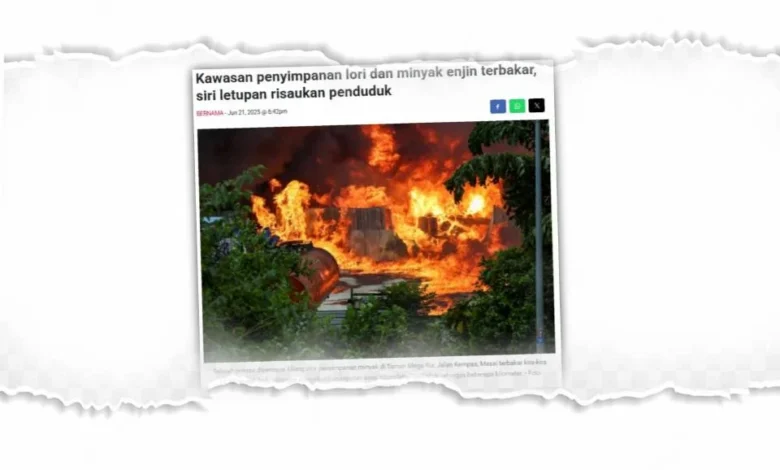 Kebakaran besar di Masai: Lebih separuh kilang sekitar lokasi insiden beroperasi secara haram - EXCO Johor