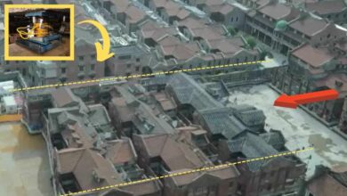 Kompleks kejiranan bergerak 10 meter sehari