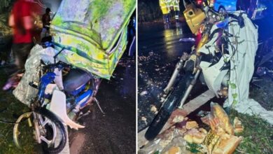 Dua penunggang motosikal maut kemalangan