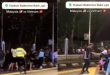 5 lelaki bergaduh selepas perlawanan Malaysia, Vietnam ditahan