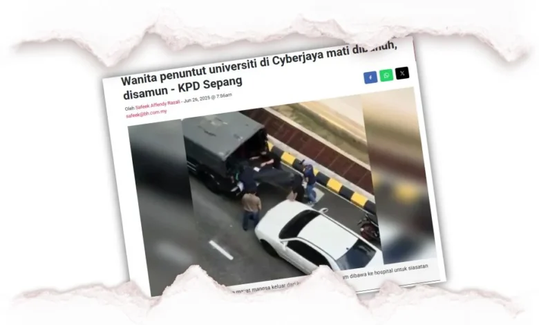 Kes bunuh pelajar di Cyberjaya cetus kemarahan warganet