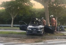 Wira rempuh pokok di Klebang, dua lelaki maut
