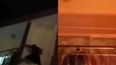 Lelaki panjat balkoni padam api rumah jiran